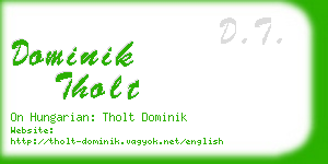 dominik tholt business card